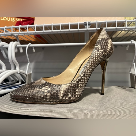 Jimmy Choo Snake Skin Heels Size 40 - Picture 4 of 7
